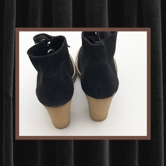 J. CREW 👢 MACALISTER BLACK SUEDE HEELED BOOTS - Picture 4 of 5